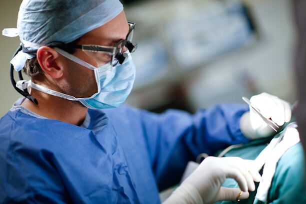 Surgeons during penis thickening surgery