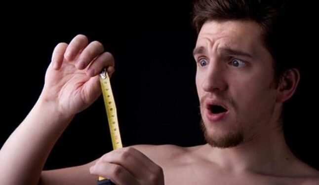 men measure the penis before enlargement