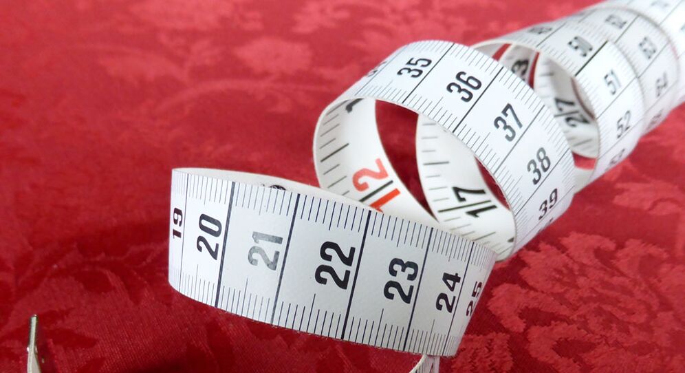 tape to measure the penis as it grows longer